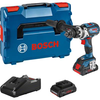 Perceuse à percussion GSB 18 V-110 C + ProCORE18 V 2 x4,0 Ah + GAL 18 V-40 L