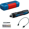 Tournevis sans fil Bosch GO 3 + 8 embouts + porte embout + cable USB C