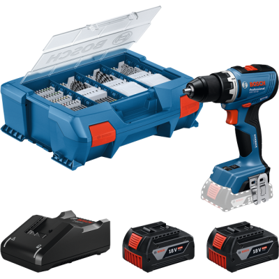Perceuse-visseuse GSR 18 V-65 + 2 x4,0 Ah + 82 acc LC