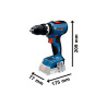 Perceuse à percussion GSB 18 V-65 + GBA 2 x5,0 Ah + GAL 18 V-40 L