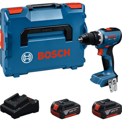 Perceuse-visseuse GSR 18 V-65 + GBA 2 x5,0 Ah + GAL 18 V-40 L