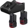 Starter Set GBA 12 V 2 x3,0 Ah + GAL 12 V-40 (C)