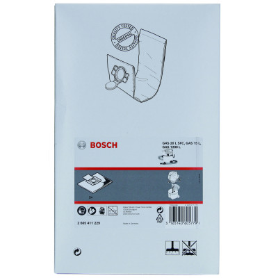 5 sacs à poussières papier GAS 15 L