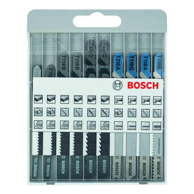 Kit 10 Lames scie sauteuse Bois & Métal x10