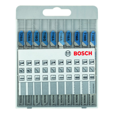 Kit 10 Lames scie sauteuse Métal T 218 A T 118 G T 118 A T 118 B x10