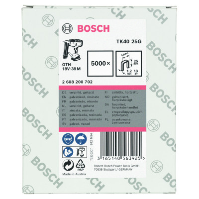 5000 Agrafes 18 G 1,2 X25 X5,7 Galvanisees