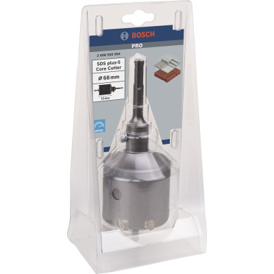 Trepan PRO SDS plus-5 Core Cutter avec porte-outil 68 x54 x72 mm