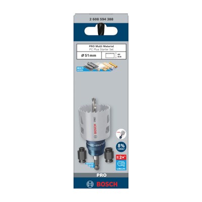 Kit PowerChange + trépan PRO PC Plus Multimatériau Ø 5 mm1 mm