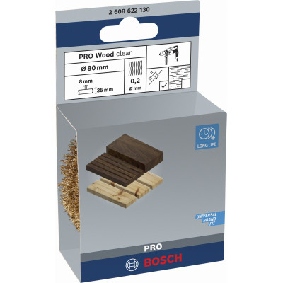 Brosse circulaire PRO pour perceuse 80 x0,2 mm