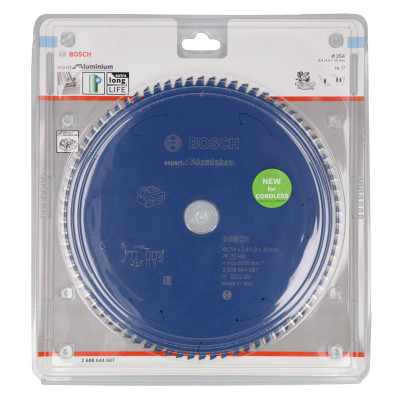 Lame scie circulaire Sans-fil EXPERT Aluminium 254 x30 x2,4 mm 78D