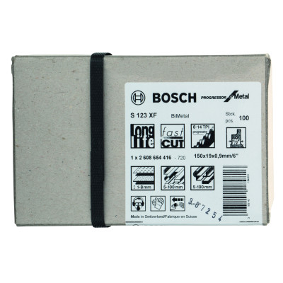 100 Lames scie sabre BIM Progressor Métal 150 mm S123XF
