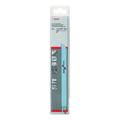 25 Lames scie sabre BIM Flexible Métal 225 mm S1122BF