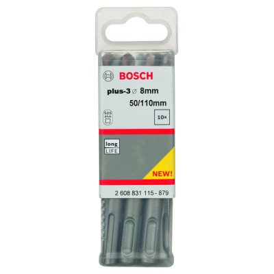 10 Foret beton SDS plus 3 ORIGINAL 8 x50 x110 mm