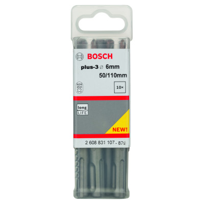 10 Foret beton SDS plus 3 ORIGINAL 6 x50 x110 mm