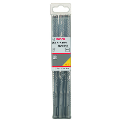 10 Foret beton SDS plus 3 ORIGINAL 6.5 x150 x210 mm