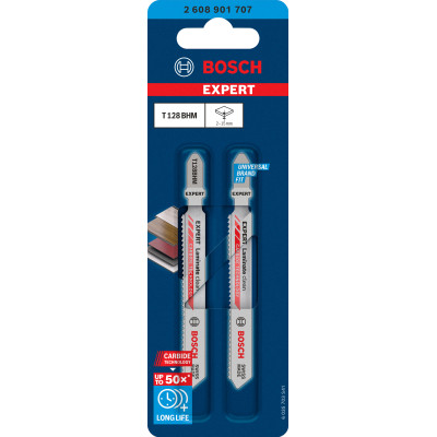 2 Lames scie sauteuse EXPERT Carbure Panneaux laminés 92 mm T128BHM