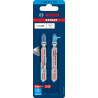 2 Lames scie sauteuse EXPERT Carbure Inox 83 mm T118AHM