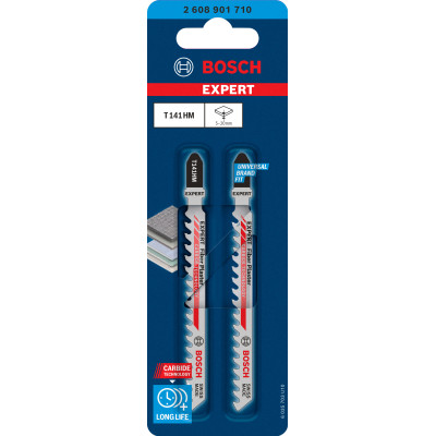 2 Lames scie sauteuse EXPERT Carbure Plâtre 100 mm T141HM