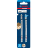 2 Lames scie sauteuse EXPERT HCS Sans éclat Bois 117 mm T308BO