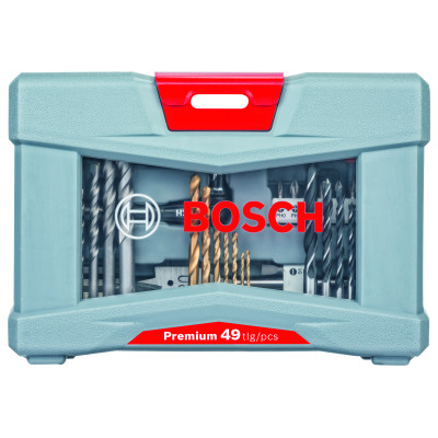 Coffret accessoires perçage et vissage (x49) pour bois, métal et béton