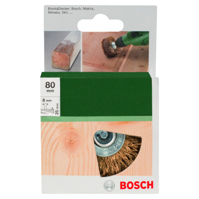 Brosse Cerusage Ondules Laiton 80 Mm 8 Mm