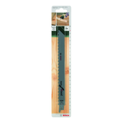 2 Lames scie sabre HCS Bois 225 mm S1111K
