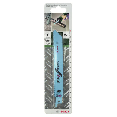 2 Lames scie sabre BIM Flexible Métal 150 mm S922BF