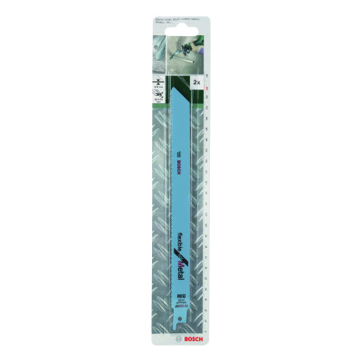 2 Lames scie sabre BIM Flexible Métal 225 mm S1122BF