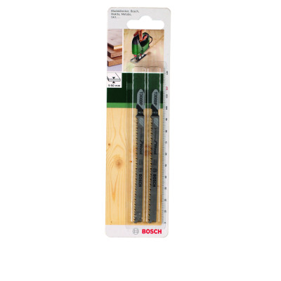 2 Lames scie sauteuse HCS Précision Bois 2.2 mm Pas: 2,2 mm T308BP