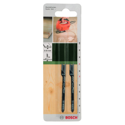 2 Lames scie sauteuse HCS Bois 70 mm Pas: 2 mm U19BO