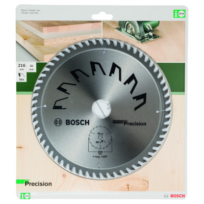 Lame scie circulaire Précision Bois 216 x30 x2,5 mm 60D