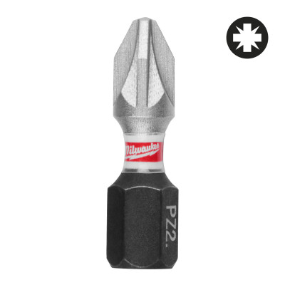 Boiîte 25 Embouts Pz2 Shockwave™ 25Mm-Milwaukee Consommable