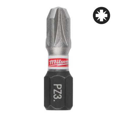 Boiîte 25 Embouts Pz3 Shockwave™ 25Mm-Milwaukee Consommable