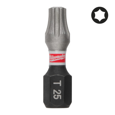 Boiîte 25 Embouts Tx25 Shockwave™ 25Mm-Milwaukee Consommable