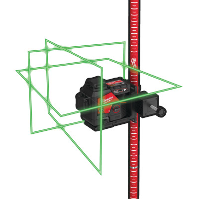 Lmp - Canne Télescopique 3.6 M Pour Lasers Lignes-Milwaukee Systeme Attachement