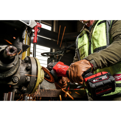 M18 FSAGV125XPDB-0X - Meuleuse 125mm FUEL, Interrupteur Homme mort, variateur, Frein de disque, sans batterie - HD Box sans batt