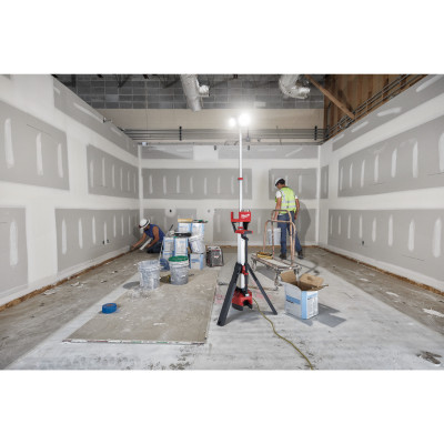 M18 HOSALC-0 - Projecteur trépied de chantier hybride 18V, sans batterie, 6000 Lumens - Carton, sans batterie, ni chargeur