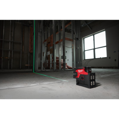M12 Cll4P-301C - Laser Vert 2 Lignes, 4 Points, 12V, 3Ah-Milwaukee Machines
