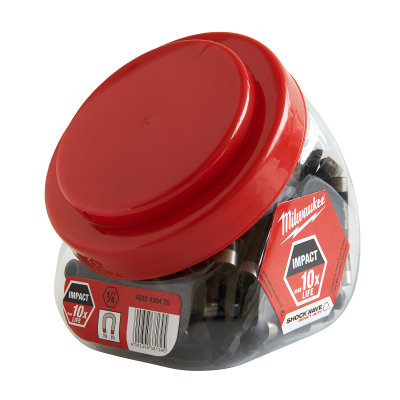 Porte Embouts Magnétiques Shockwave Souss Boiîte 100 Pcs-Milwaukee Consommable