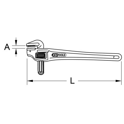 Clé Serre-Tubes Aluminium Bec De Canard, 18''
