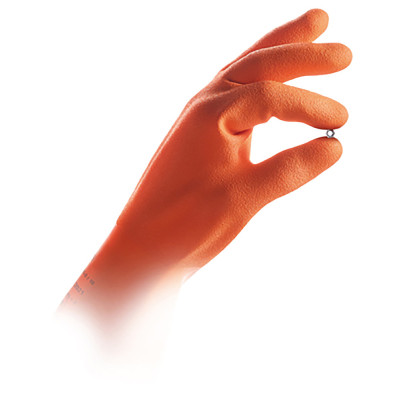 Gants isolants de précision T9 en caoutchouc naturel orange, avec protection mécanique classe 0 AZC