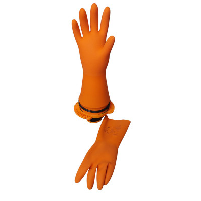 Gants isolants de précision T10 en caoutchouc naturel orange, avec protection mécanique classe 0 AZC
