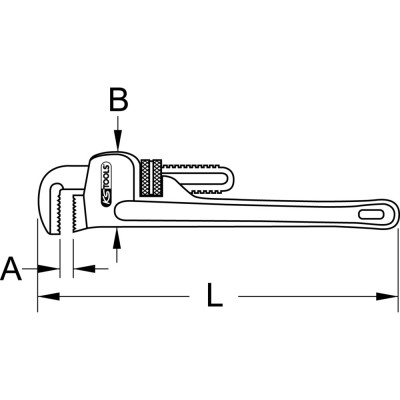 Clé Serre-Tubes Type Stillson, 24'' - 600 mm