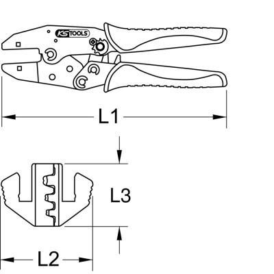 Pince À Sertir Pour Deutsch Dt Et Deutsch Dtm, Ø 0,75/1,0/1,5 Mm²