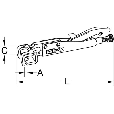 Pince Étau Pour Carrossier, 0-15 mm, Profils En ''U''
