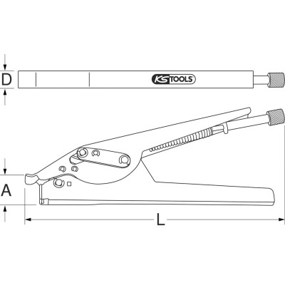 Pince Pour Colliers Plastiques Capacité, 2,4 À 13 mm
