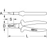 Pince Coupante Diagonale Standard, L. 165 mm