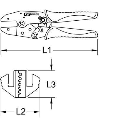 Pince À Sertir Pour Embouts De Câblage 0,5-4 Mm2