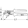 Pince Multiprises Entrepassée 1,1/4'', L. 240 mm