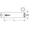 Douille Longue Isolée, 1/2'' - 21 mm
